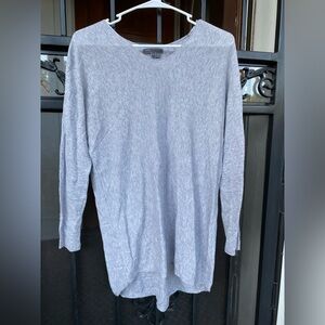 VINCE Dolman Sleeve Cotton Sweater Gray Melange Sz S‎
